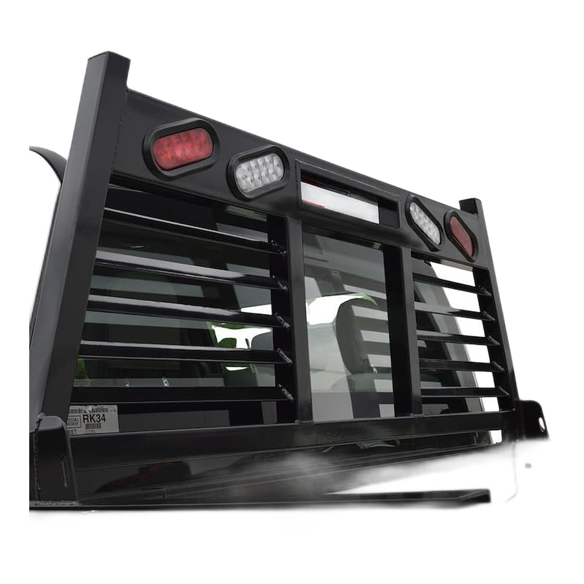 Cattleman Headache Rack | Ford F-150 2021-2026, Louvered with Window and Camera Cutouts, Black Powder-Coated
