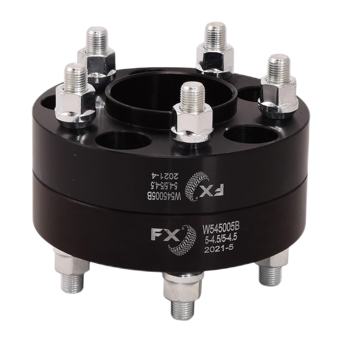 TrailFX Hub-Centric Wheel Spacer | 5x4.5 in, 1/2 in Lug, Black