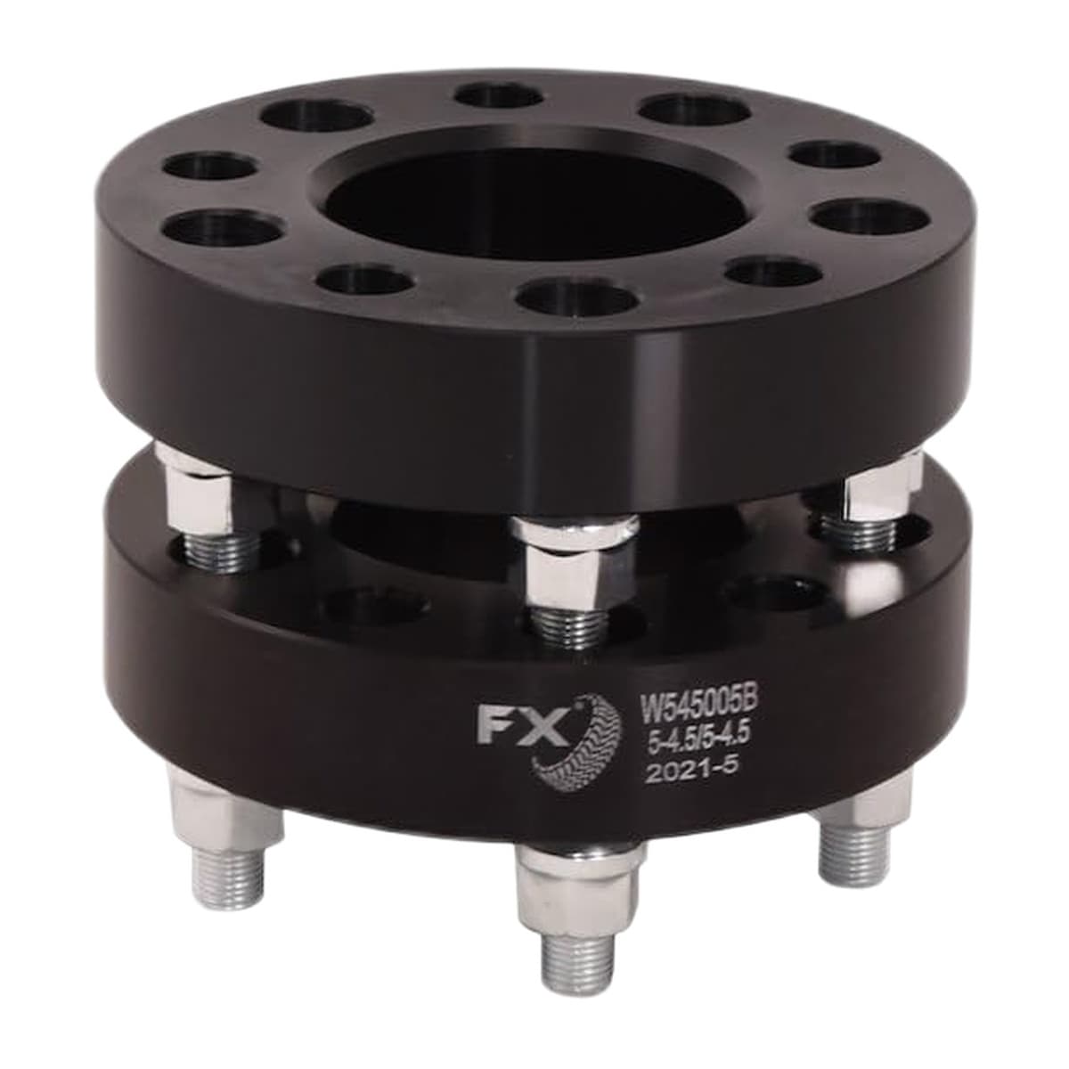 TrailFX Hub-Centric Wheel Spacer | 5x4.5 in, 1/2 in Lug, Black