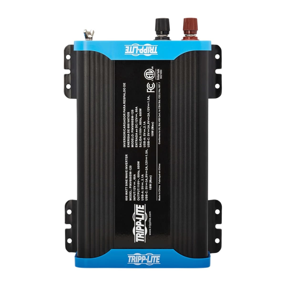 Eaton Tripp Lite 600W Compact Pure Sine Wave Power Inverter
