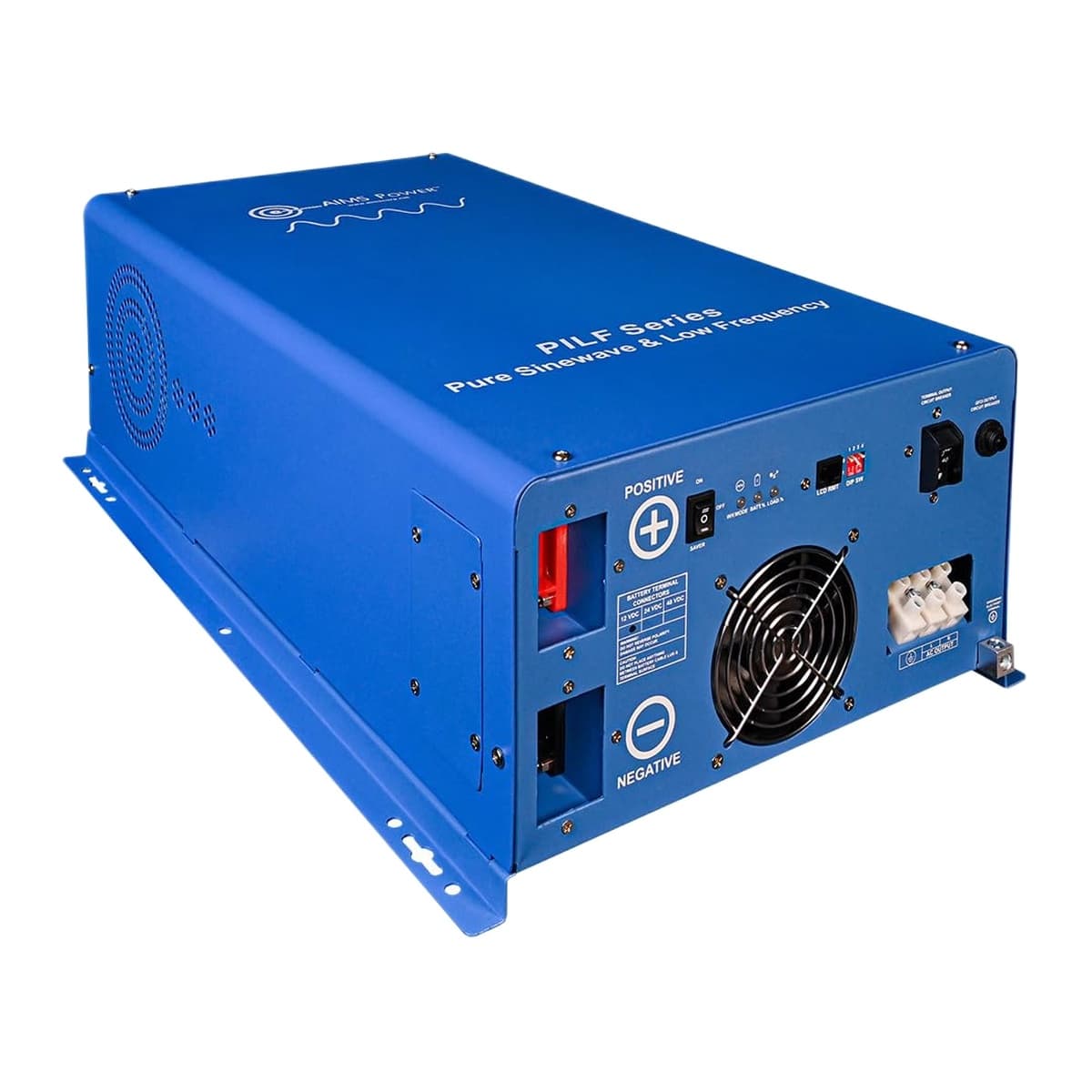 AIMS Power Industrial 2000W 12V Low Frequency Pure Sine Inverter