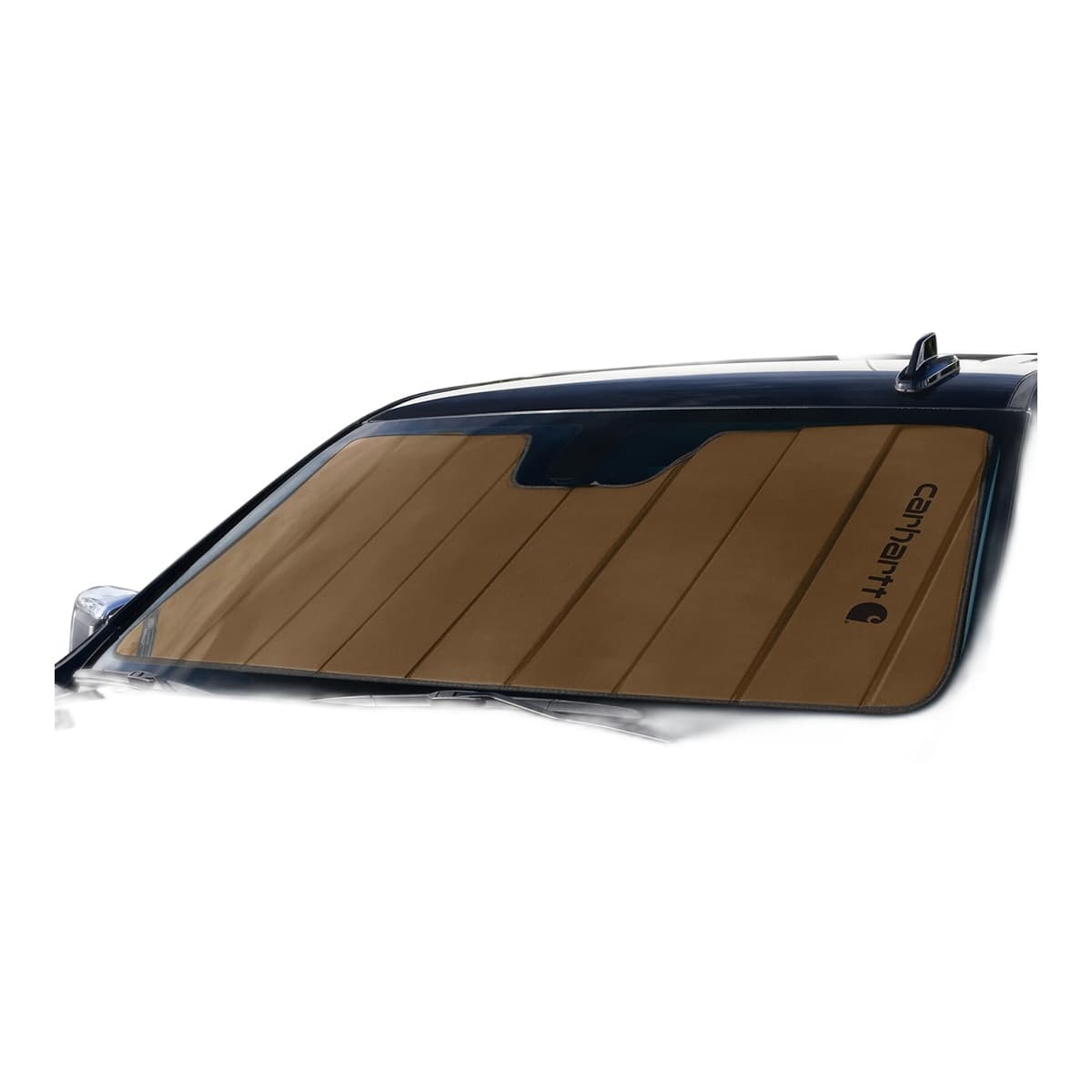 Covercraft Carhartt UVS100 Custom Windshield Sunshade | 2022-2026 Toyota Tundra & Sequoia, Carhartt Brown