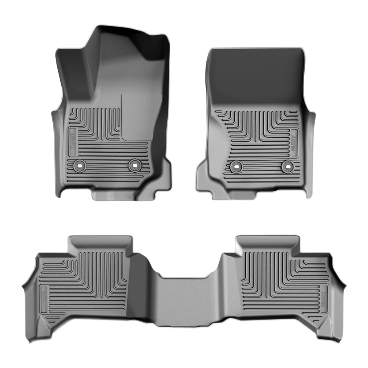 Husky Liners WeatherBeater Front & 2nd Row Floor Liners | 2025-2026 Toyota 4Runner (Does Not Fit Hybrid), Black