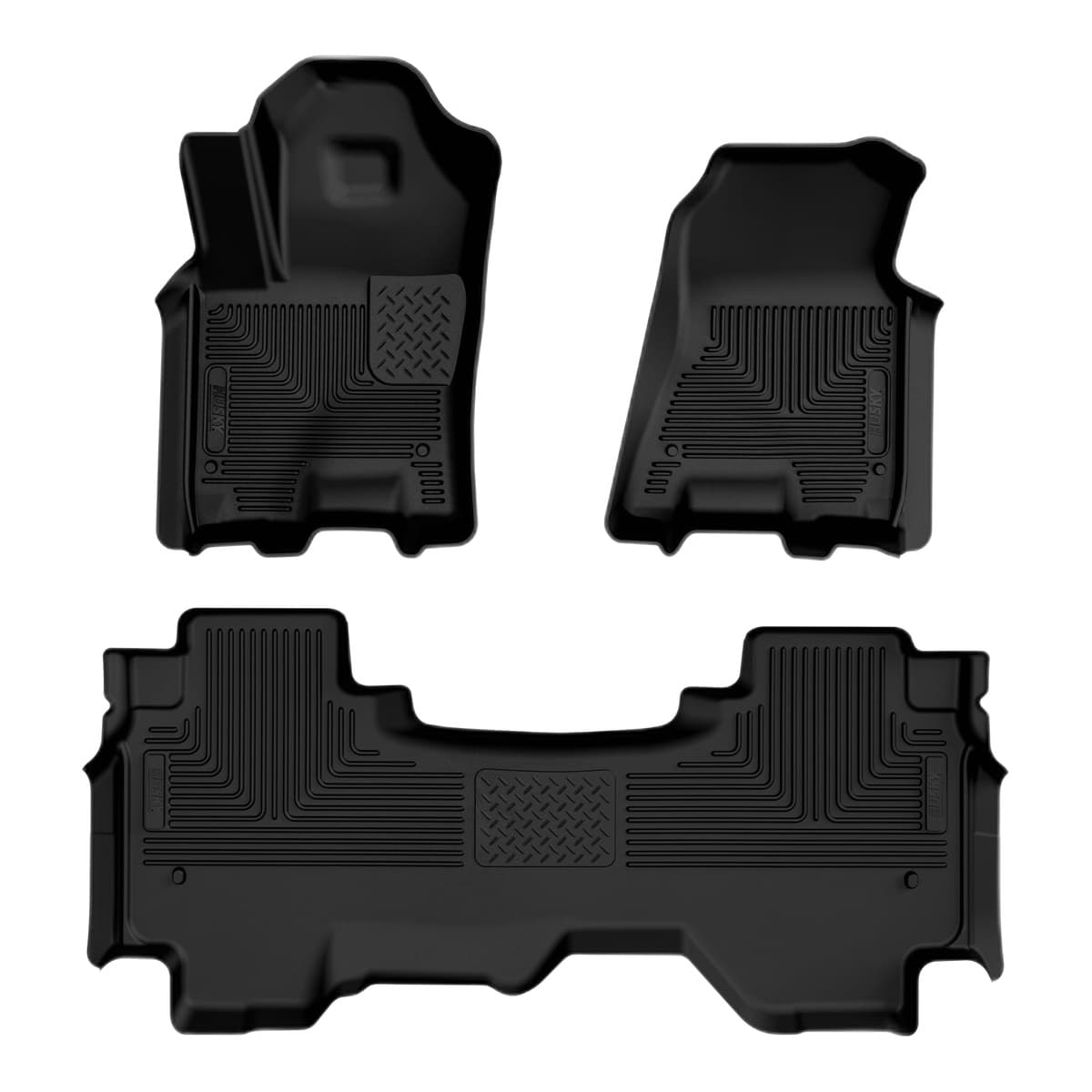 Husky Liners WeatherBeater Front & 2nd Row Floor Liners | 2025-2026 Dodge Ram 1500 Quad Cab Only, Black