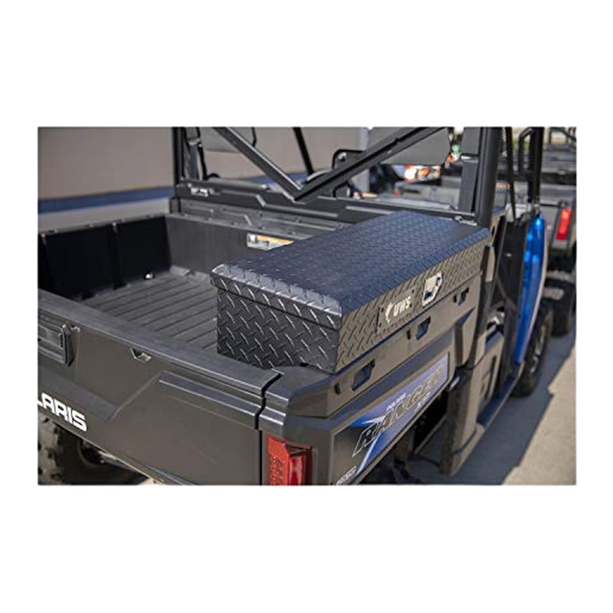 UWS Aluminum UTV Side Tool Box, Matte Black - Polaris Ranger (UTV-SM33-MB)