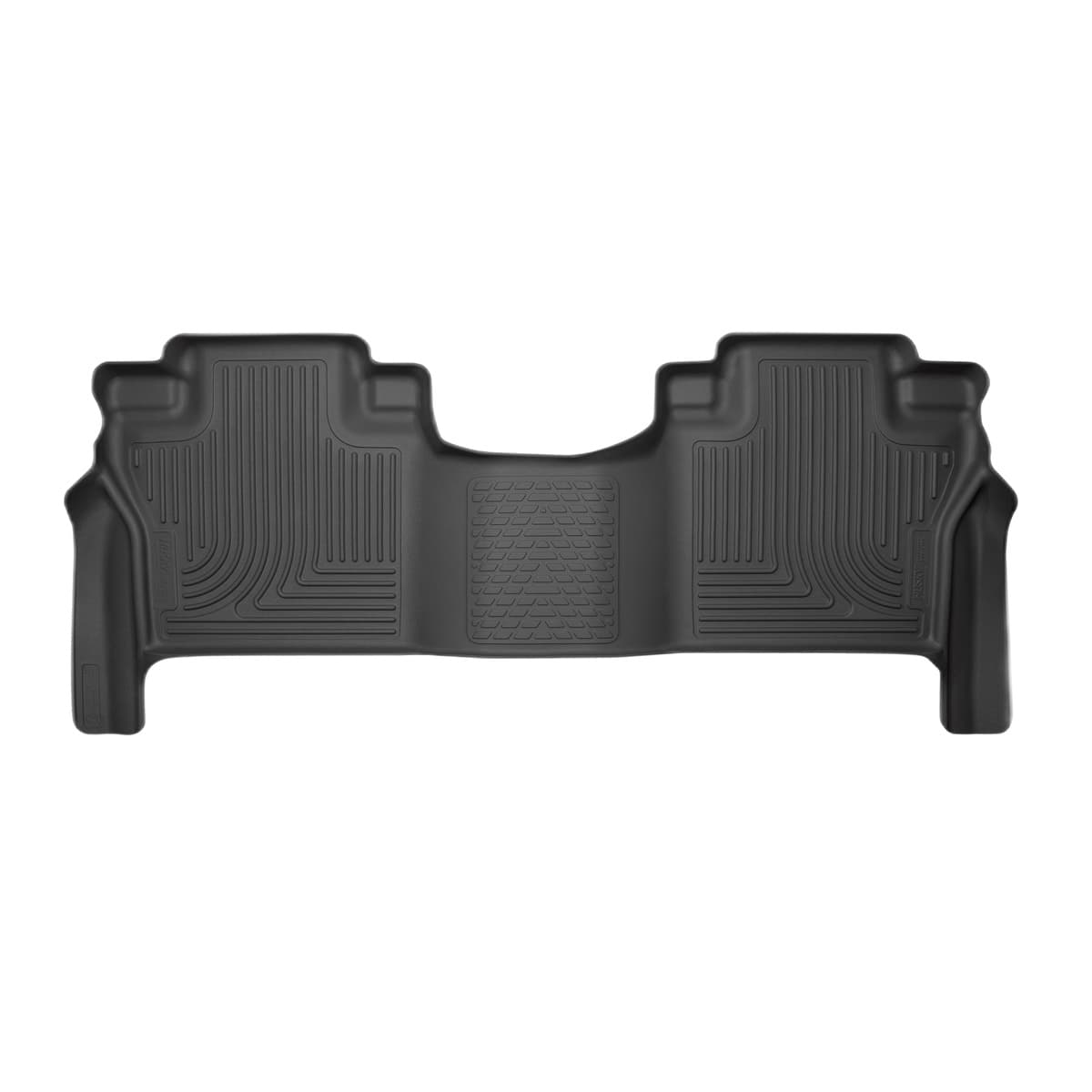 Husky Liners WeatherBeater 2nd Row Floor Liner | 2017-2024 Nissan Titan & 2016-2024 Titan XD, Crew Cab Only, Black