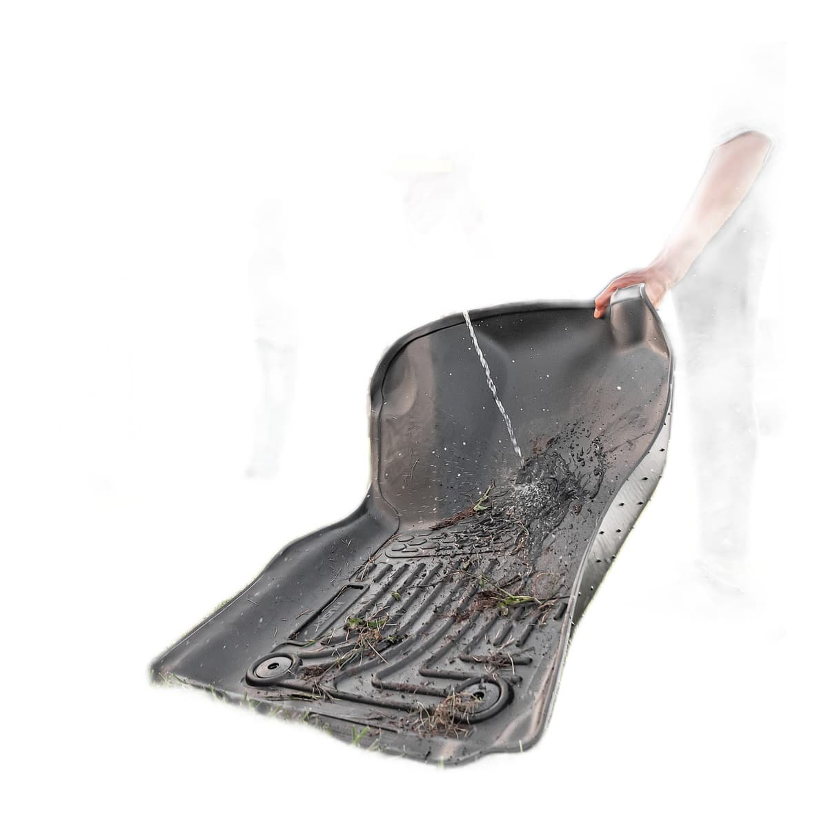 Husky Liners WeatherBeater 2nd Row Floor Liner | 2017-2024 Nissan Titan & 2016-2024 Titan XD, Crew Cab Only, Black