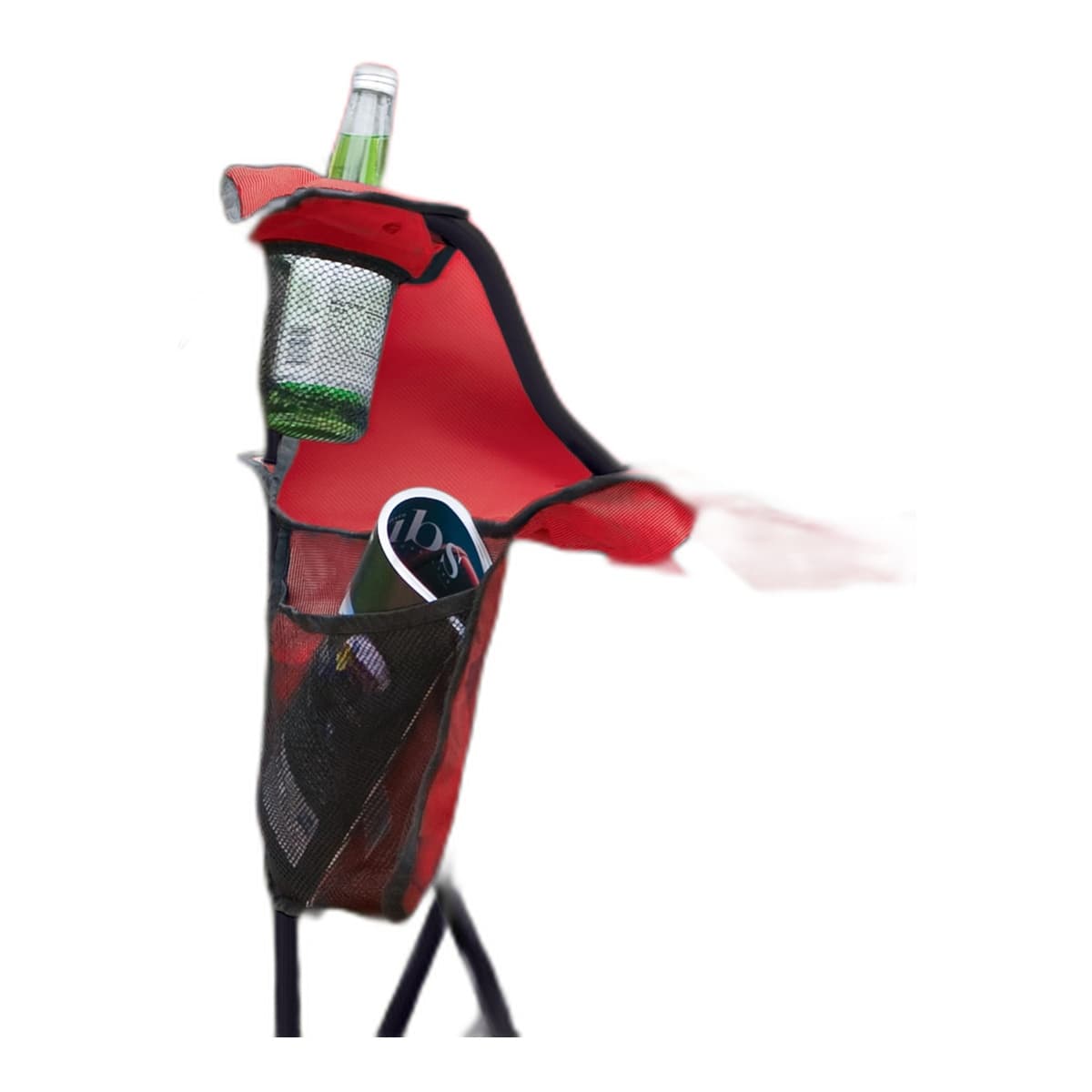 Coleman Quad Camping Chair with 4-Can Cooler - Red