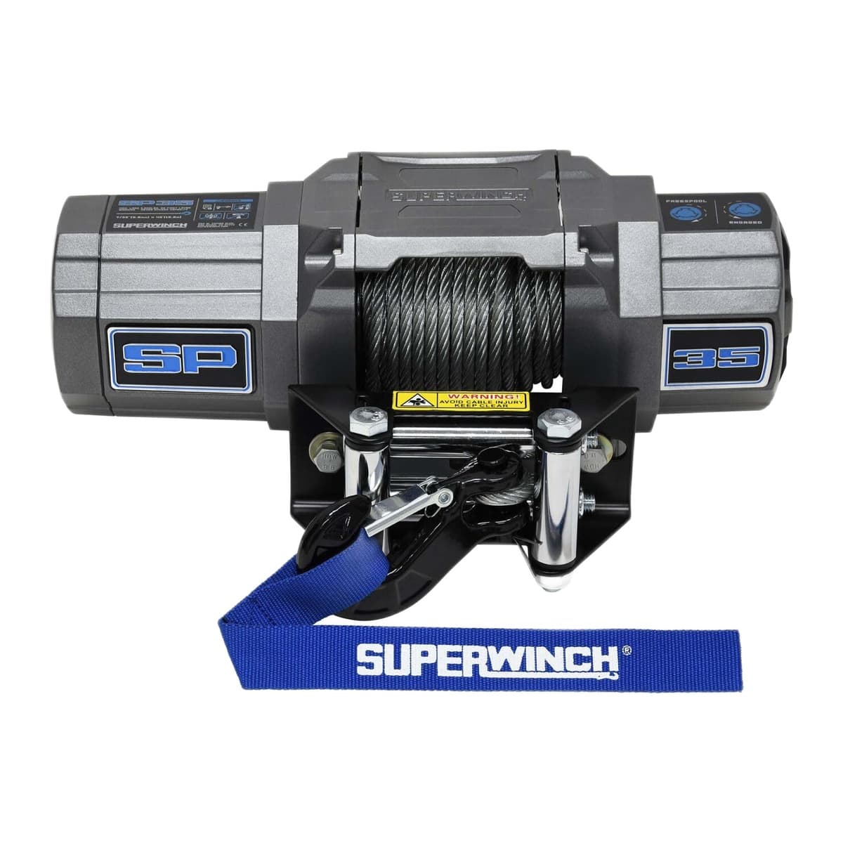 Superwinch SP 35 Powersports Winch, 3500 lb, Steel Rope (1135240)
