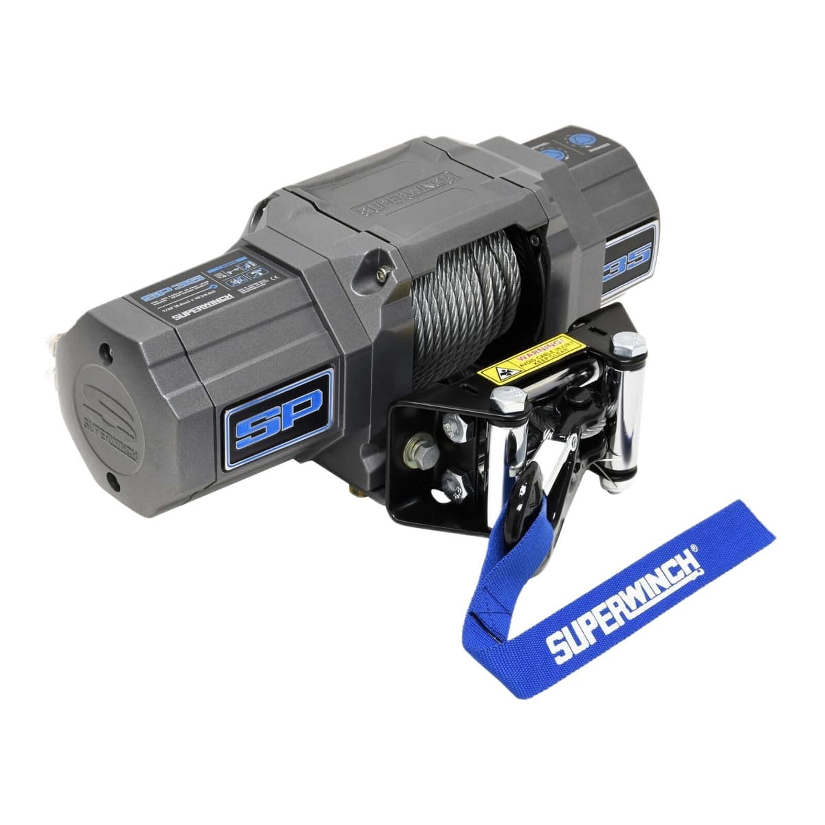 Superwinch SP 35 Powersports Winch, 3500 lb, Steel Rope (1135240)