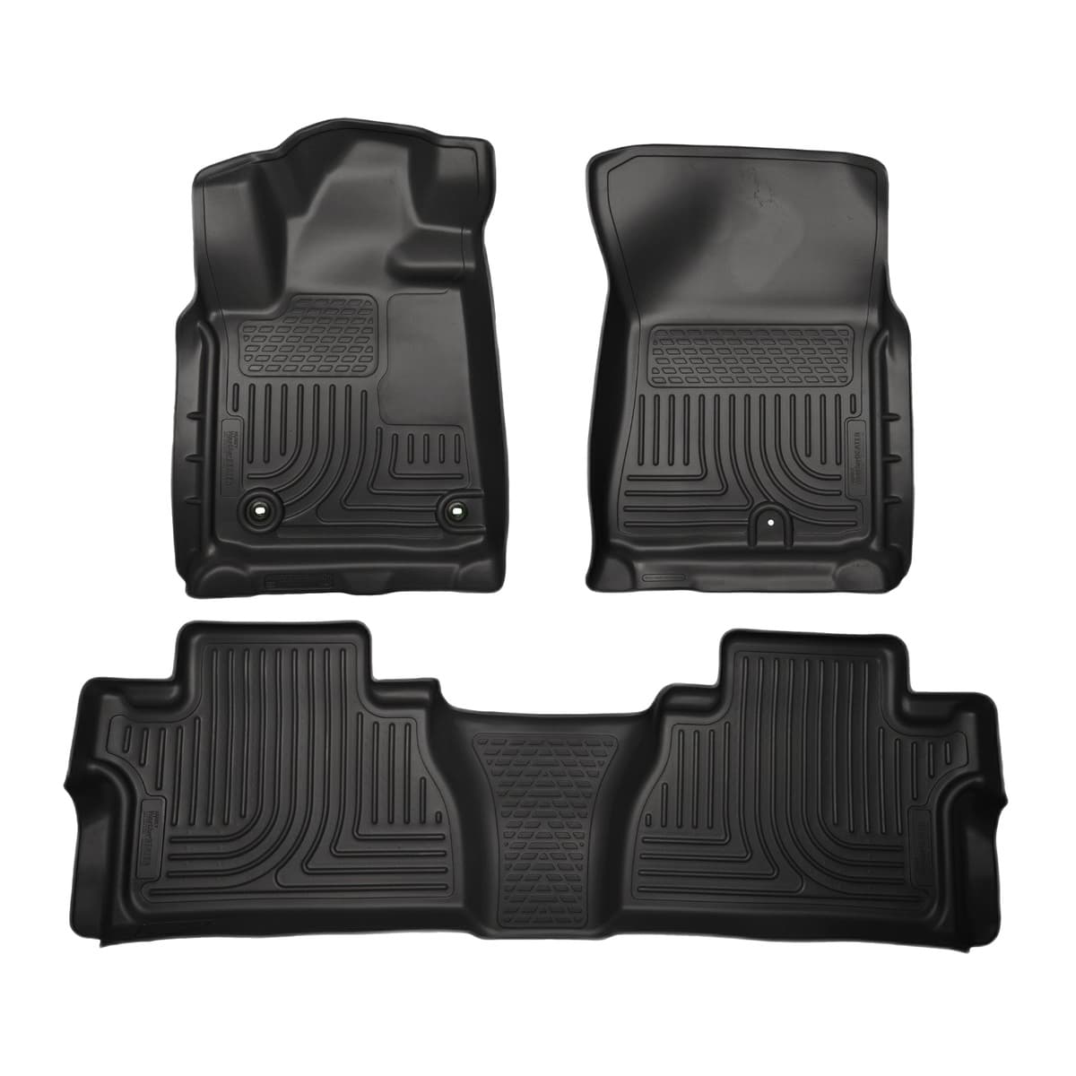 Husky Liners WeatherBeater Front & 2nd Row Floor Liners | 2014-2021 Toyota Tundra, CrewMax Cab Only, Footwell Coverage (Will NOT Fit Double Cab), Black