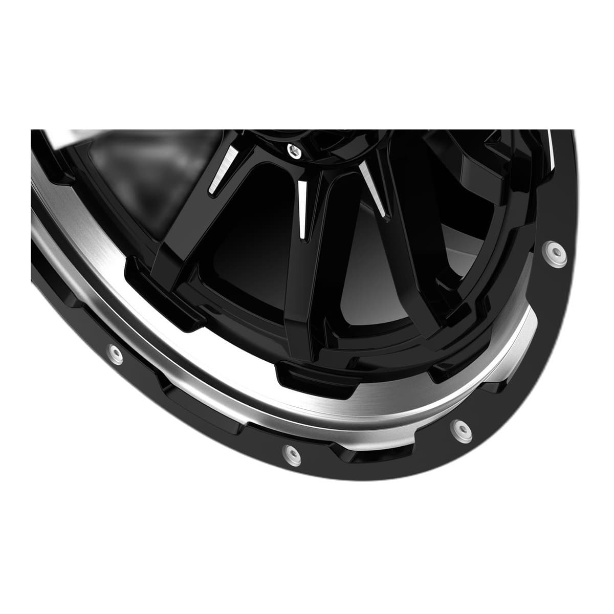Grid Off-Road GD17 Wheel | 20x10.0, 5x127/139.7, -25mm Offset, Gloss Black / Milled