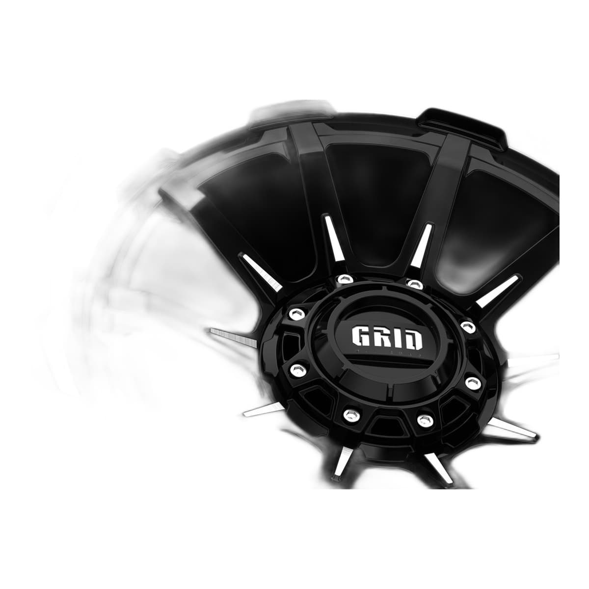 Grid Off-Road GD17 Wheel | 20x10.0, 5x127/139.7, -25mm Offset, Gloss Black / Milled