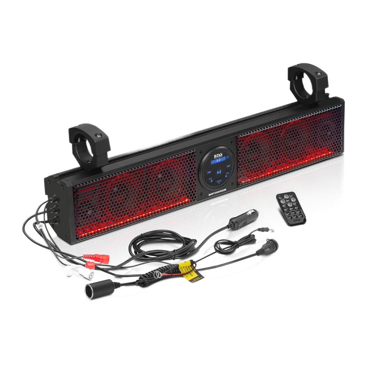 BOSS Audio BRT26RGB 26-Inch Weatherproof Bluetooth ATV/UTV Sound Bar with RGB