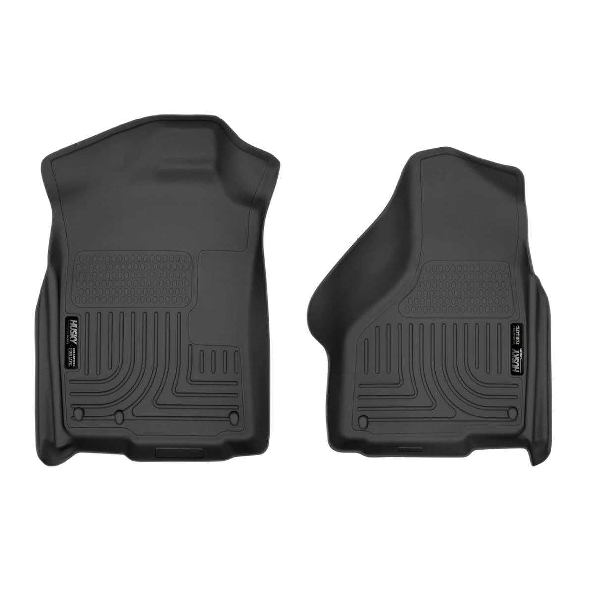 Husky Liners WeatherBeater Front Row Floor Liners | 2002-2018 Ram 1500 & 2003-2018 Ram 2500/3500, Regular & Quad Cab, Black