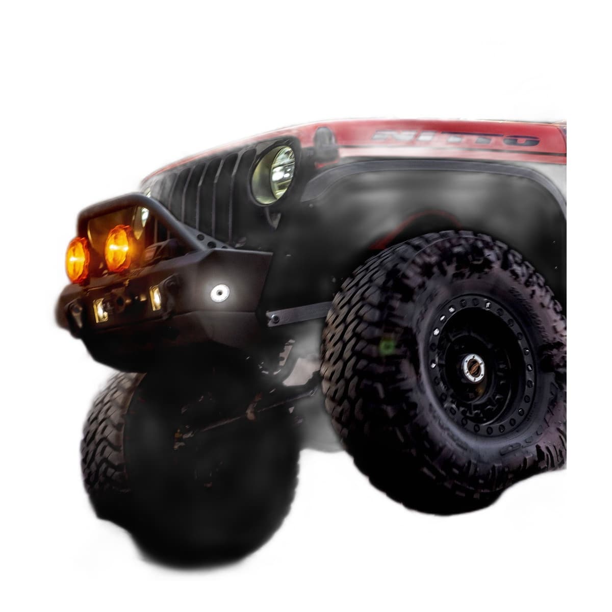 KC HiLiTES Cyclone V2 LED Rock Light 6-Light System — Clear (5W Flood)