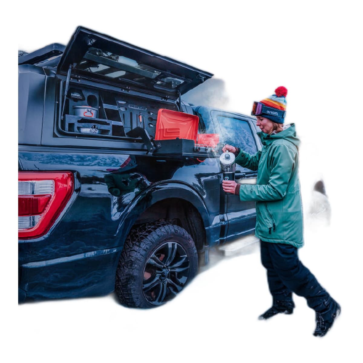 RSI SmartCap EVO Sport Truck Canopy | 2015-2022 Chevrolet Colorado / GMC Canyon, 6' (6'2") Long Box, Matte Black