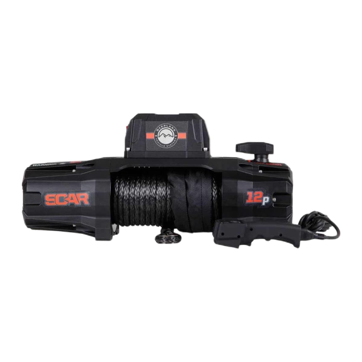 Overland Vehicle Systems SCAR 12 Winch - 12,000 lb, Synthetic Rope, Wireless Remote