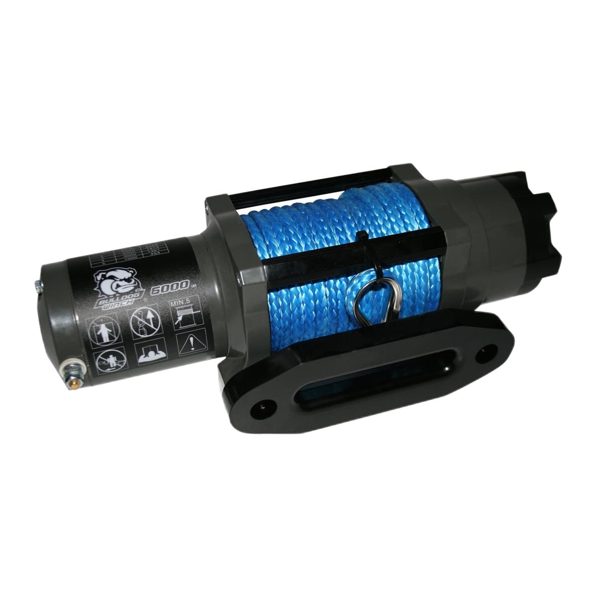 Bulldog Winch 6000 lb Powersports Winch with Synthetic Rope (15023)