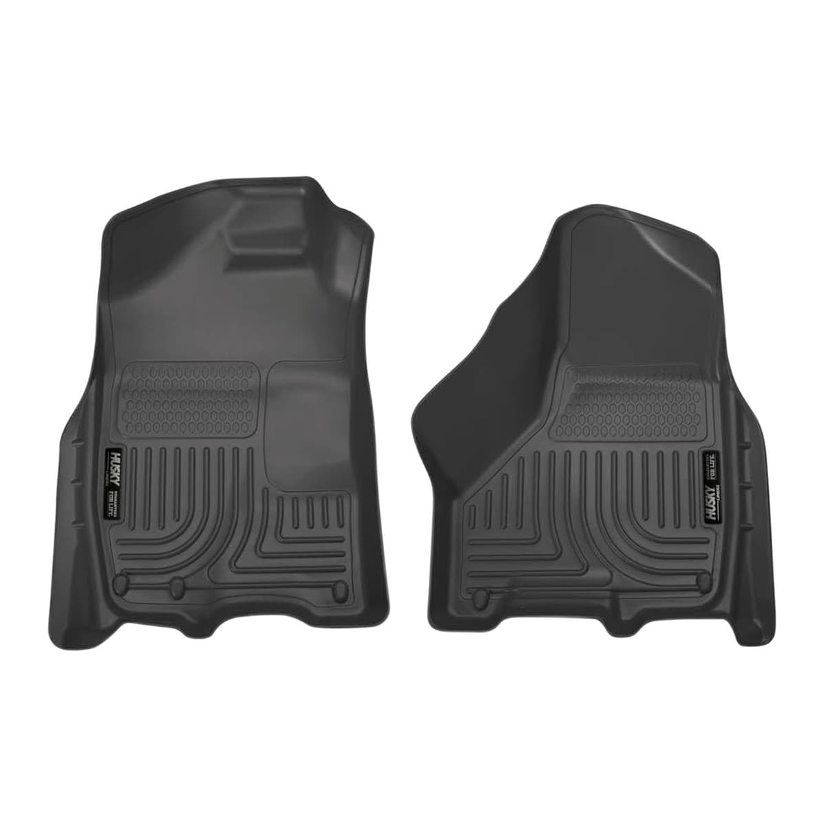 Husky Liners WeatherBeater Front Floor Liners | 2009-2024 Ram 1500 Crew Cab (2019-2024 Classic Body Only, Will NOT Fit New Body Style) & 2010-2018 Ram 2500/3500 Crew Cab & Mega Cab, Black