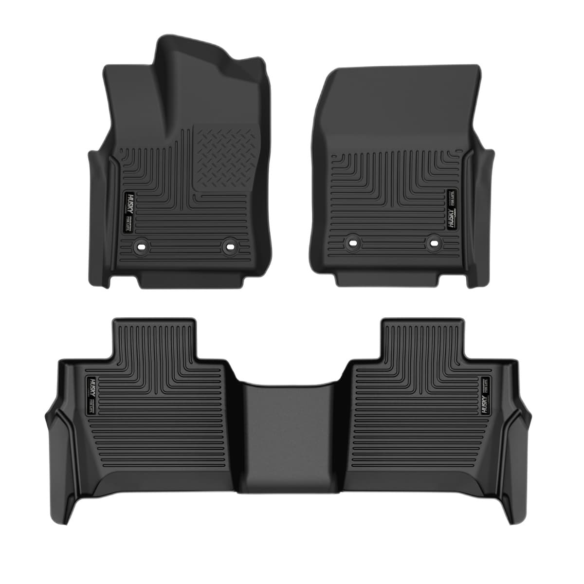 Husky Liners WeatherBeater 2nd Row Floor Liner | 2023-2026 Toyota Sequoia, Black