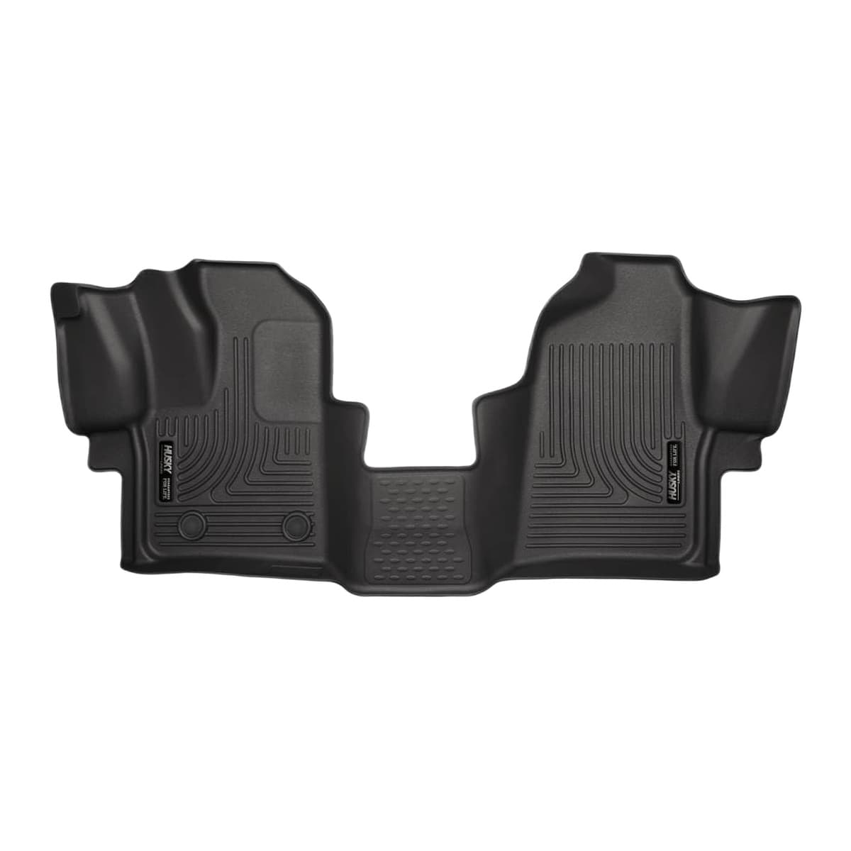 Husky Liners WeatherBeater Front Floor Liners | 2015-2021 Ford Transit 150/250/350/350HD with Carpet Flooring, Black