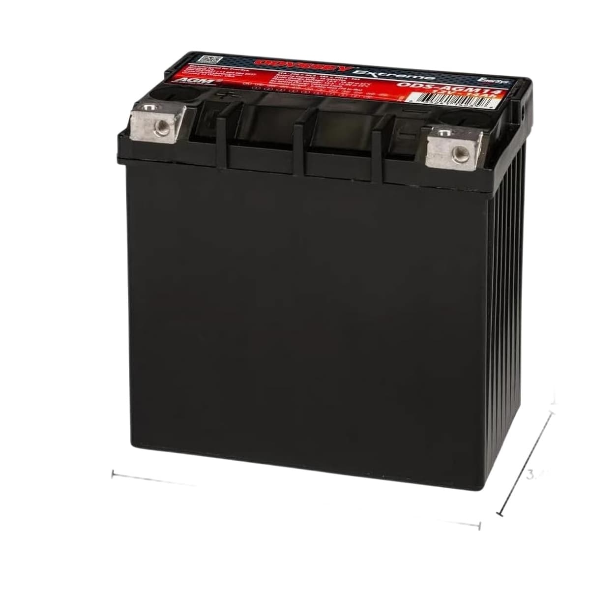 Odyssey ODS-AGM14 Extreme Series Powersport 12V AGM Battery, 320 CA