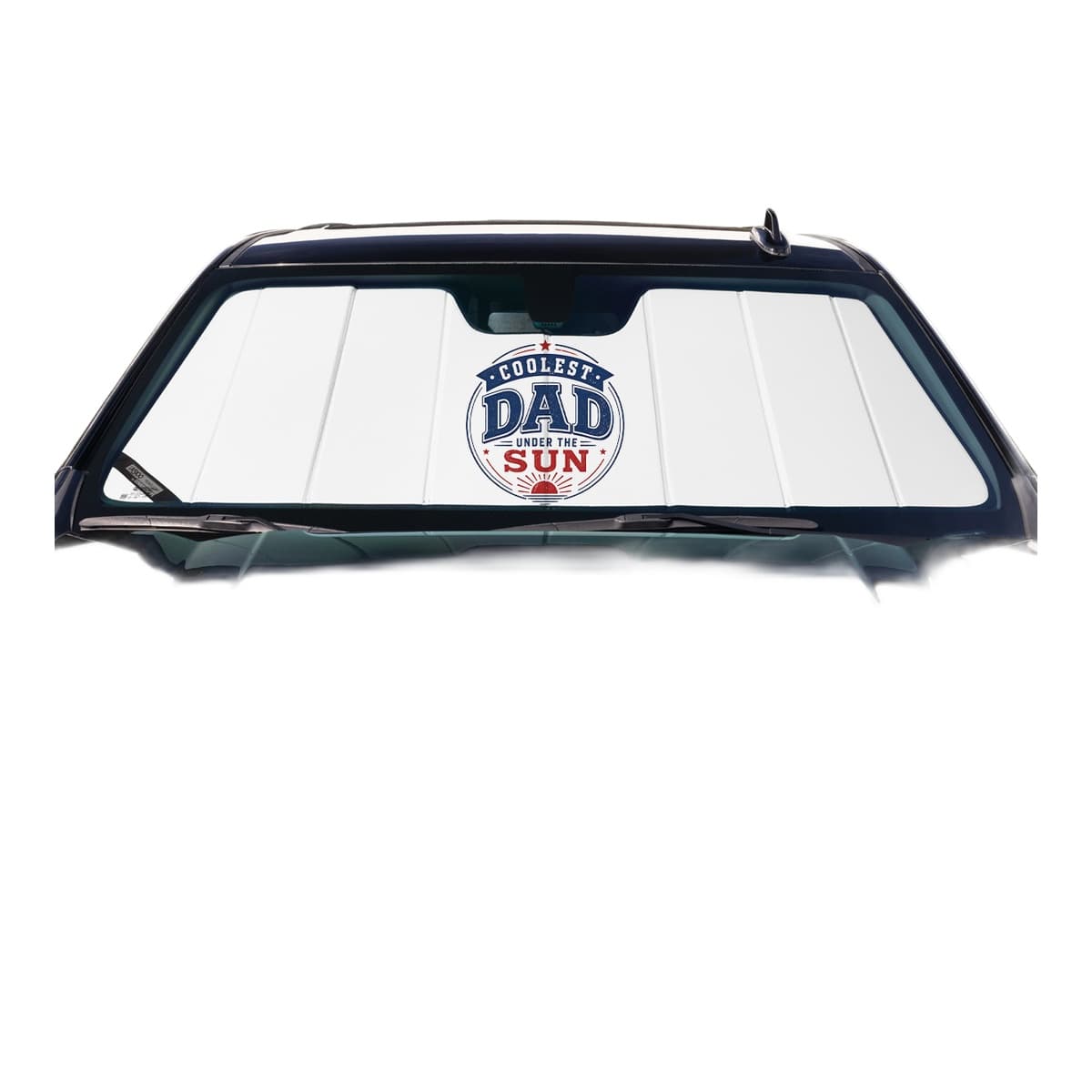 Covercraft UVS100 Premier Series American Flag Custom Windshield Sunshade | 2025-2026 Ram 2500 & 3500, White