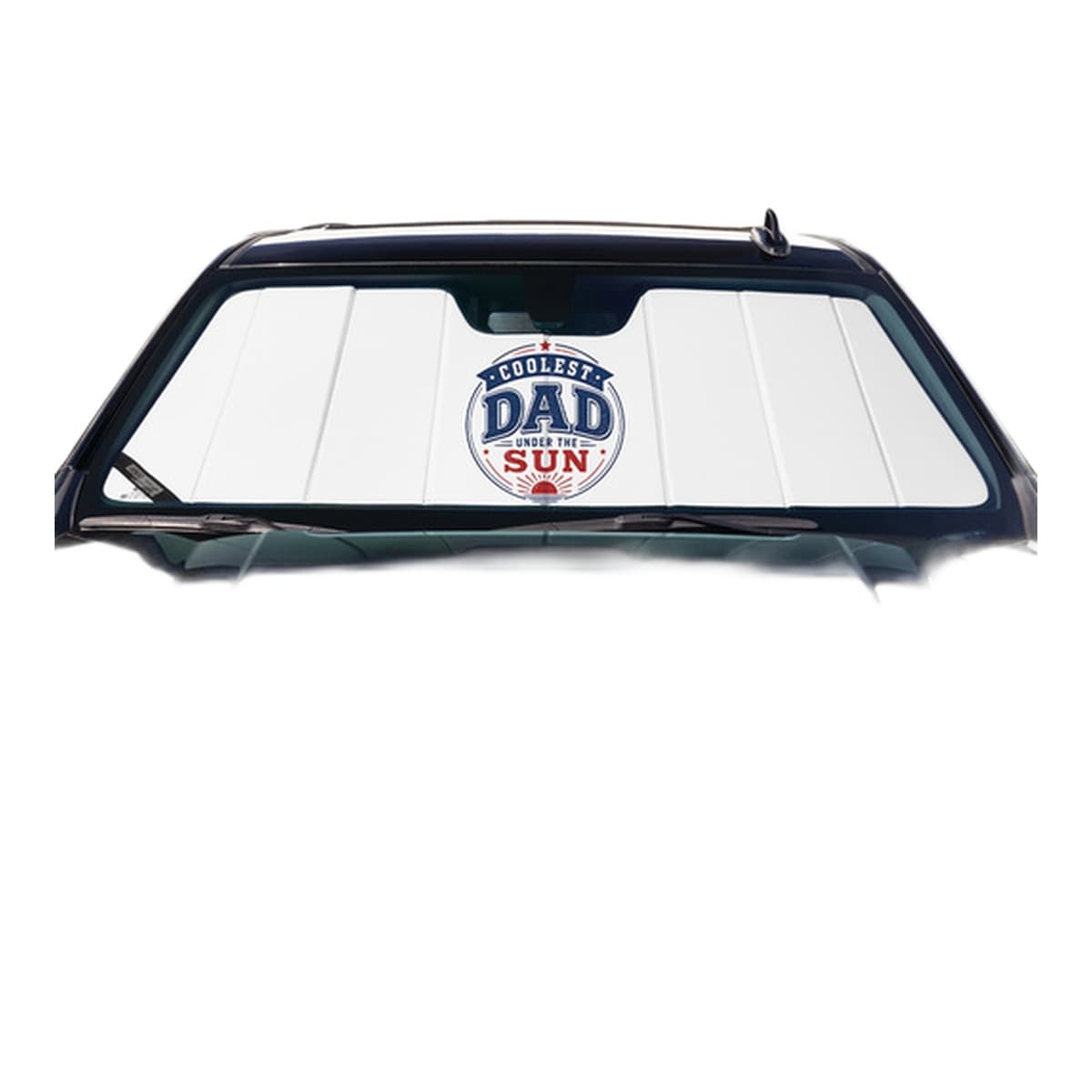 Covercraft UVS100 Premier Series American Flag Custom Windshield Sunshade | 2025-2026 Ram 2500 & 3500, White