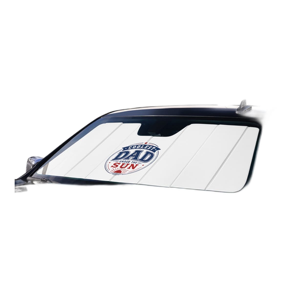 Covercraft UVS100 Premier Series American Flag Custom Windshield Sunshade | 2025-2026 Ram 2500 & 3500, White