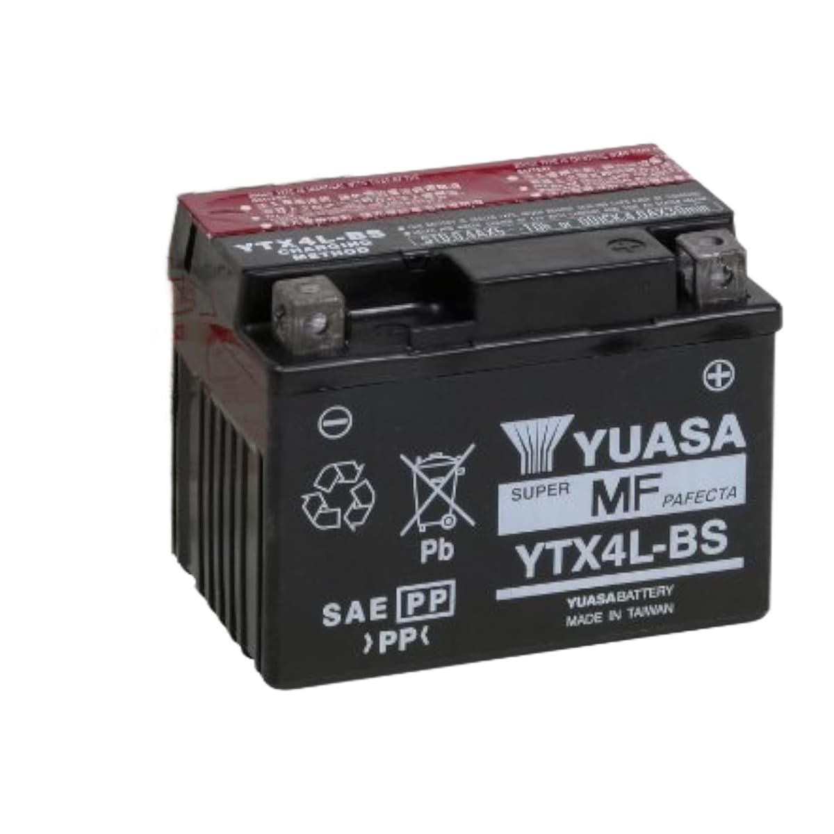 Yuasa YUAM62X4B YTX4L-BS 12V AGM Battery with Acid Pack