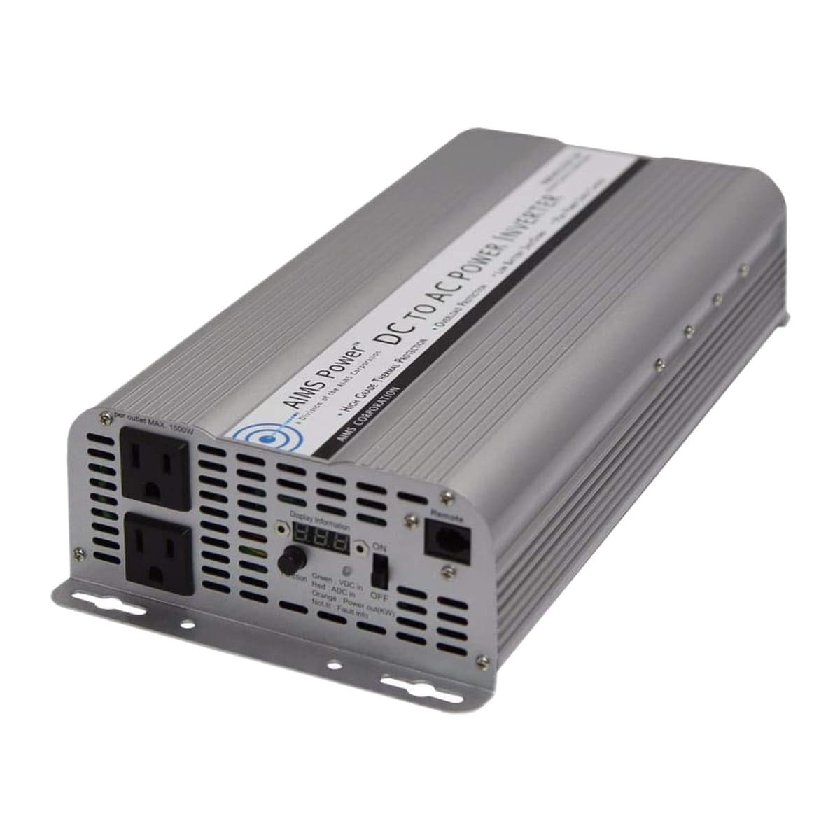 AIMS Power 2500W 12V Modified Sine Power Inverter