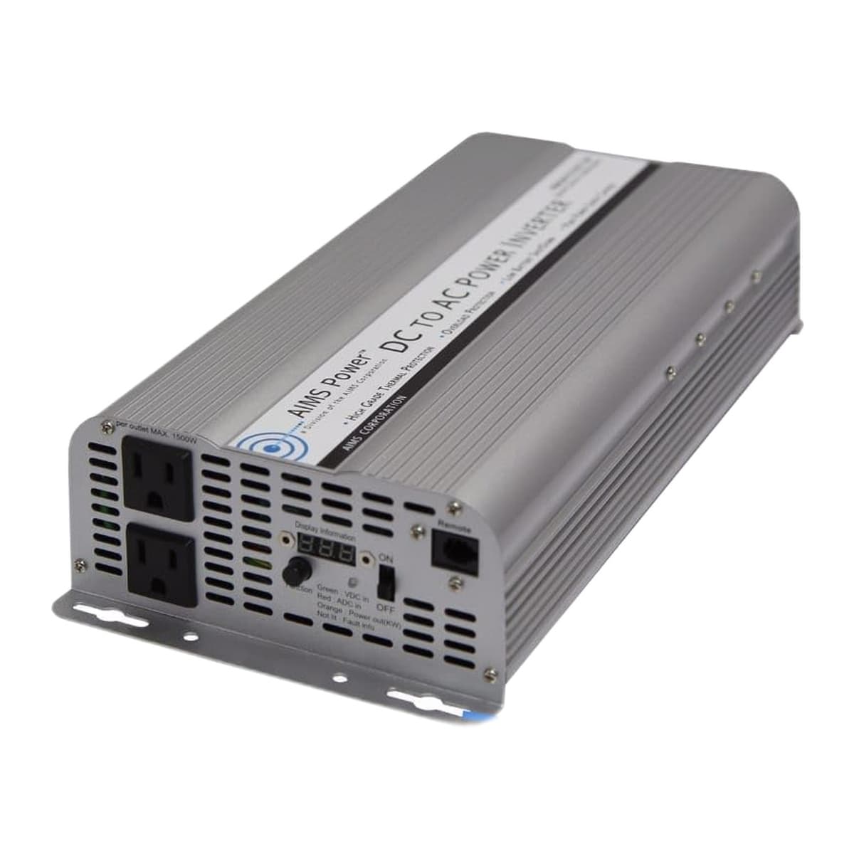 AIMS Power 2500W 12V Modified Sine Power Inverter