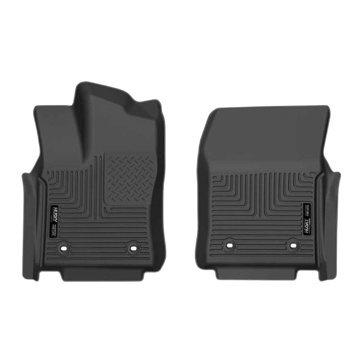 Husky Liners WeatherBeater Front Floor Liners | 2022-2026 Toyota Tundra CrewMax & Double Cab Only, 2024-2026 Toyota Sequoia, Black