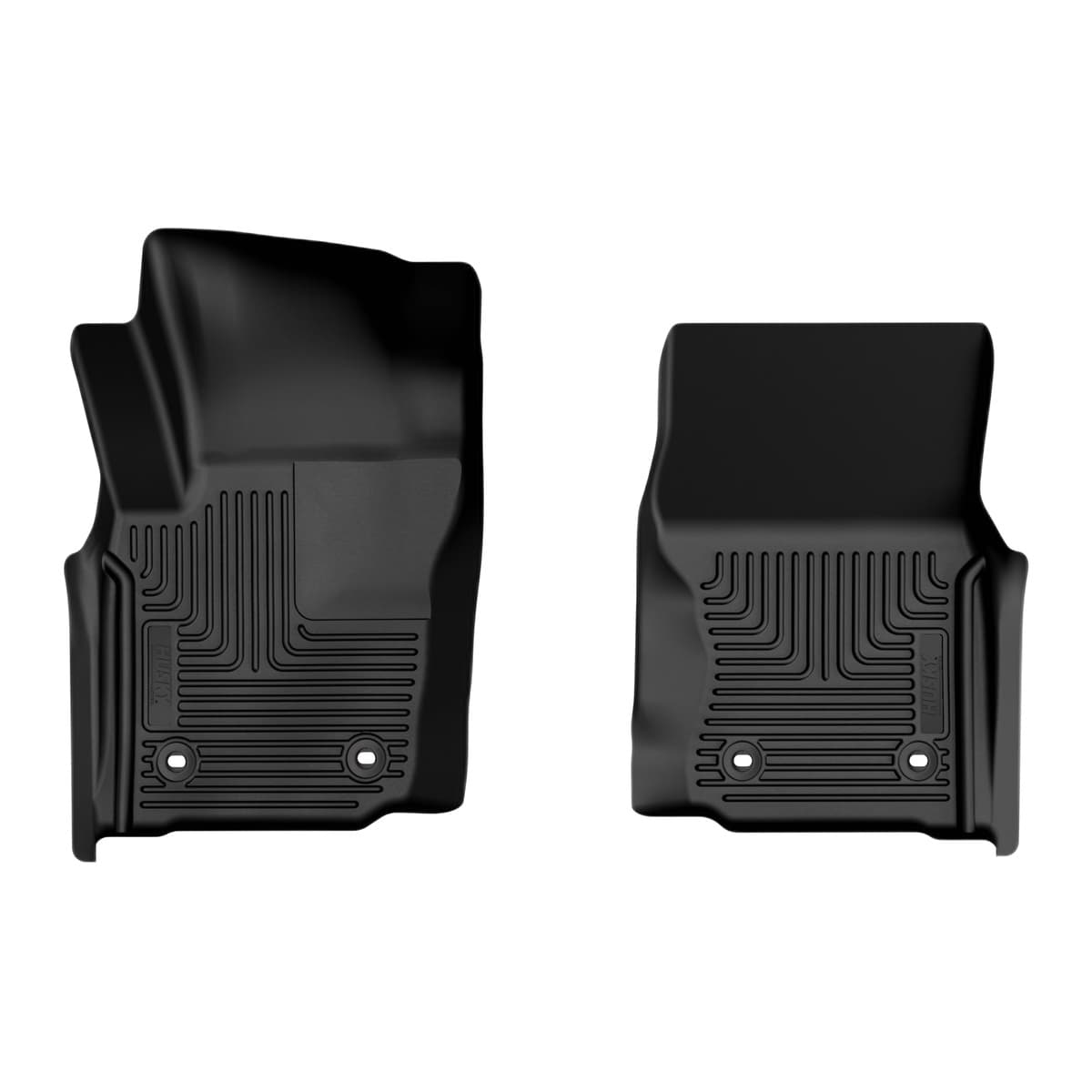 Husky Liners WeatherBeater Front Floor Liners | 2024-2026 Toyota Tacoma, Double & Access Cab Only w/ Manual Trans, Black
