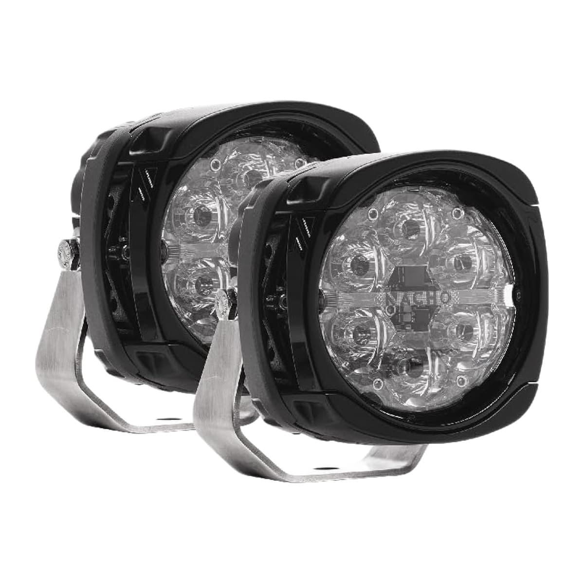 NACHO Quatro Spot PM431 4-Inch Offroad LED Lights, 60W Each - Pair (ARB)