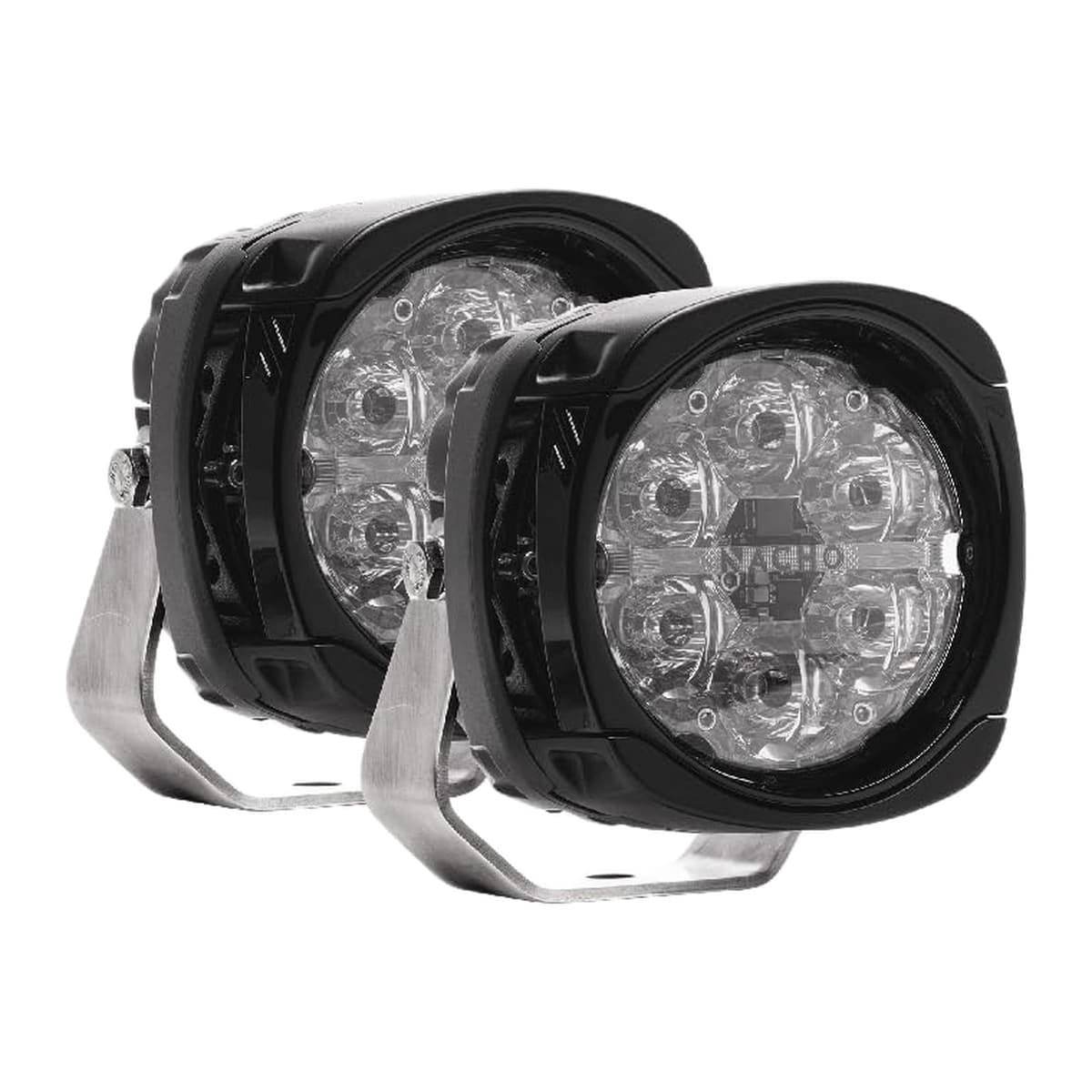 NACHO Quatro Spot PM431 4-Inch Offroad LED Lights, 60W Each - Pair (ARB)