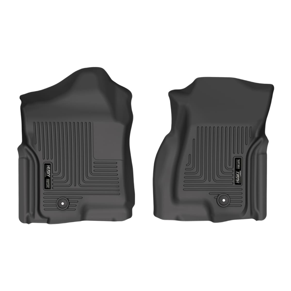 Husky Liners WeatherBeater Front Row Floor Liners | 1999-2007 Chevrolet Silverado & GMC Sierra (Classic Body), Crew & Ext Cab and 2000-2006 GM/Cadillac Full-Size SUVs, Black