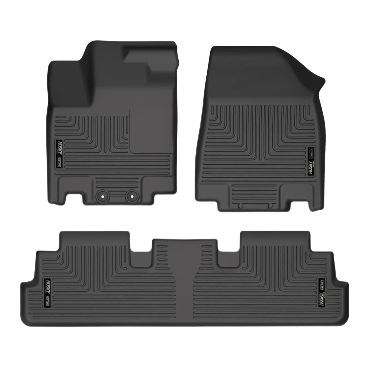 Husky Liners WeatherBeater Front & 2nd Row Floor Liners | 2022-2026 Nissan Pathfinder & Infiniti QX60, Black