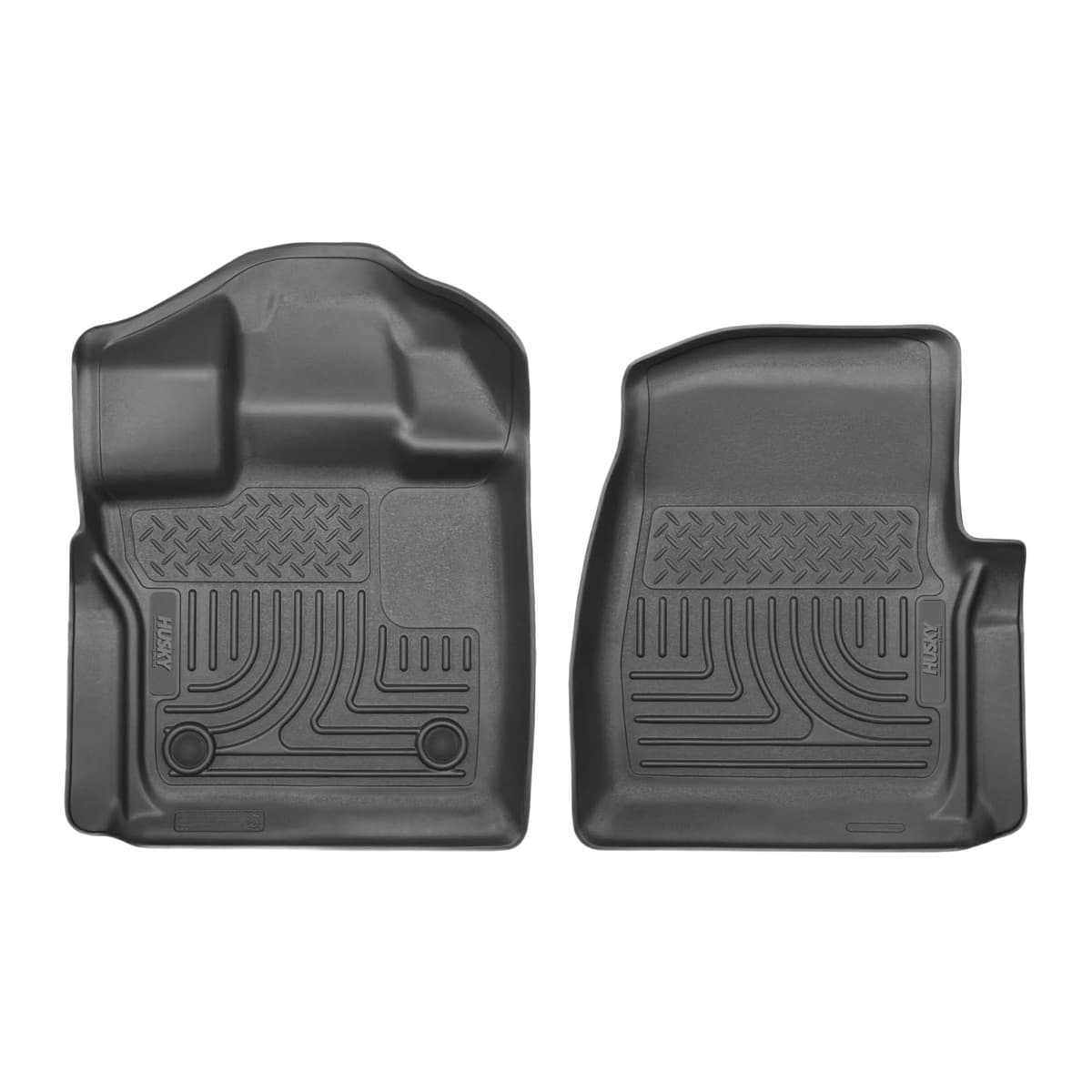 Husky Liners WeatherBeater Front Floor Liners | 2015-2026 Ford F-150 Standard Cab (Will Not Fit Models Without Factory Carpet), Black