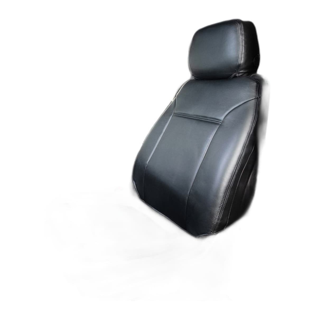 Covercraft Leatherette PrecisionFit Custom Seat Covers | Front Row, 2019-2022 Chevrolet Silverado & GMC Sierra, Black, 40/20/40 Bench, Opening Console, Under-Seat Storage