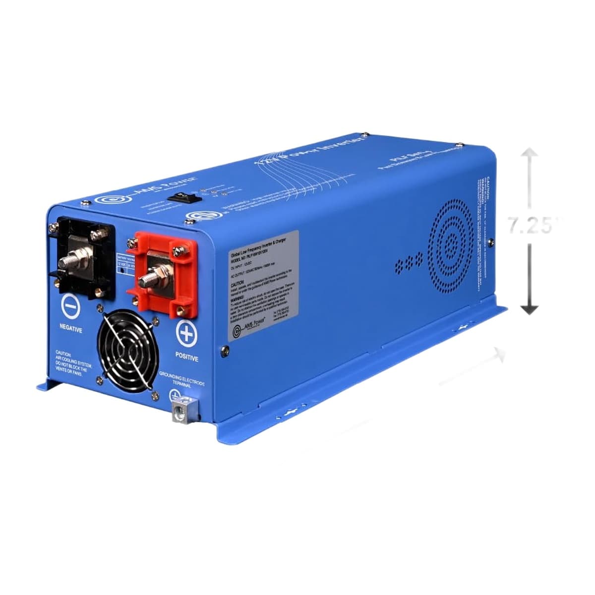 AIMS Power Industrial 1000W 12V Low Frequency Pure Sine Inverter