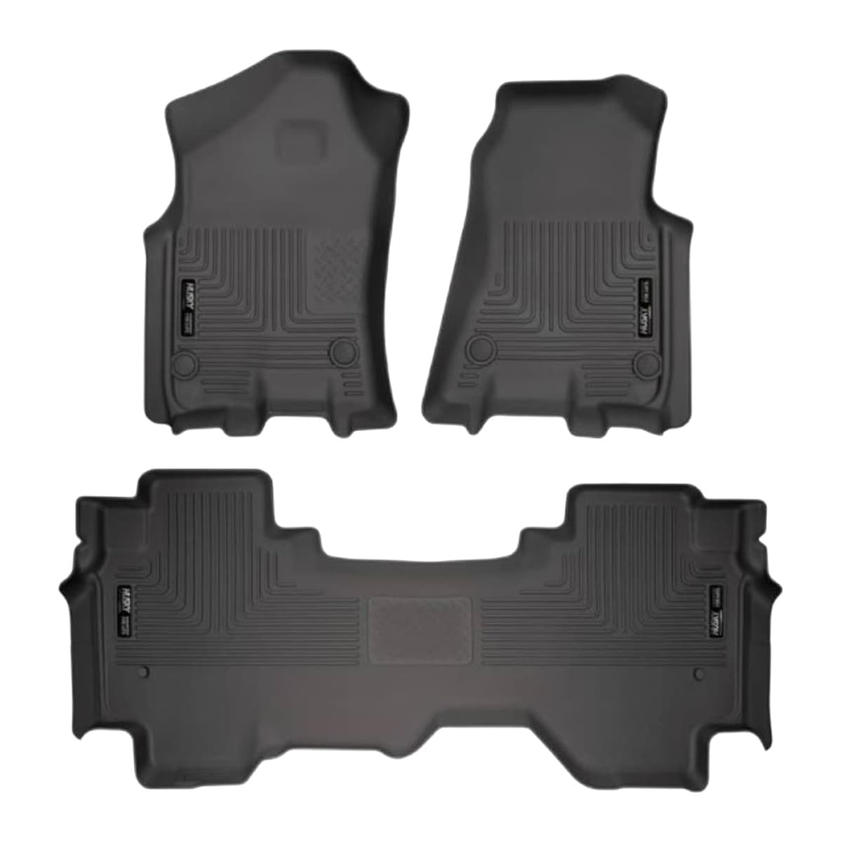 Husky Liners WeatherBeater Front & 2nd Row Floor Liners | 2019-2025 Ram 1500 Quad Cab, Black