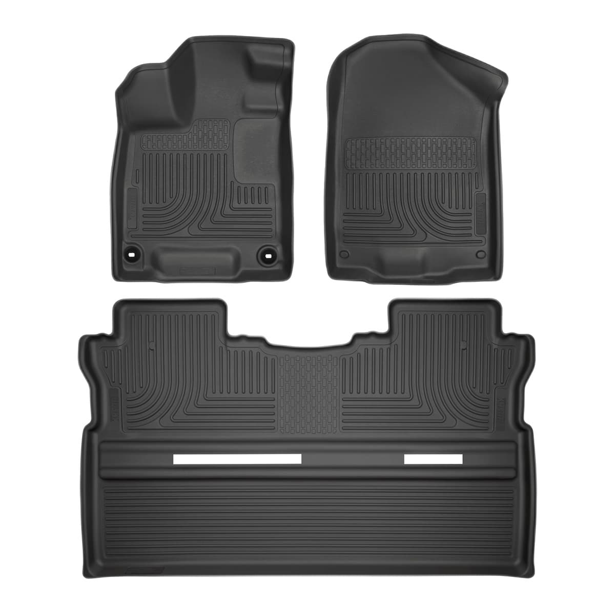 Husky Liners WeatherBeater Front & 2nd Row Floor Liners | 2017-2026 Honda Ridgeline, Black