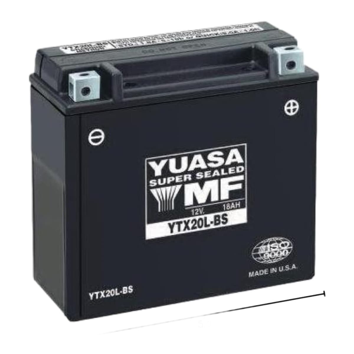 Yuasa YUAM3RH4L YTX14L-BS 12V AGM Battery with Acid Pack (Made in USA)