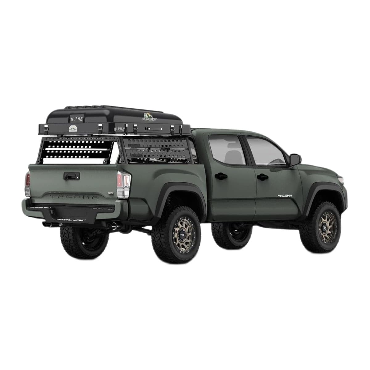 Tuff Stuff Overland Alpha II Hard Top Side-Open Rooftop Tent - 2 Person, Black