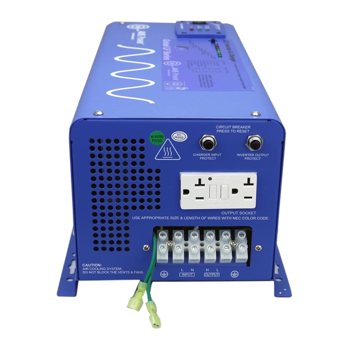 AIMS Power 3000W 12V Pure Sine Inverter/Charger with Transfer Switch