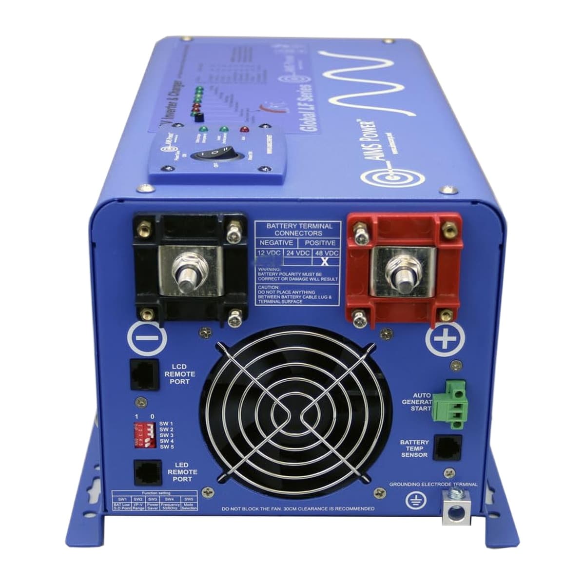 AIMS Power 3000W 12V Pure Sine Inverter/Charger with Transfer Switch