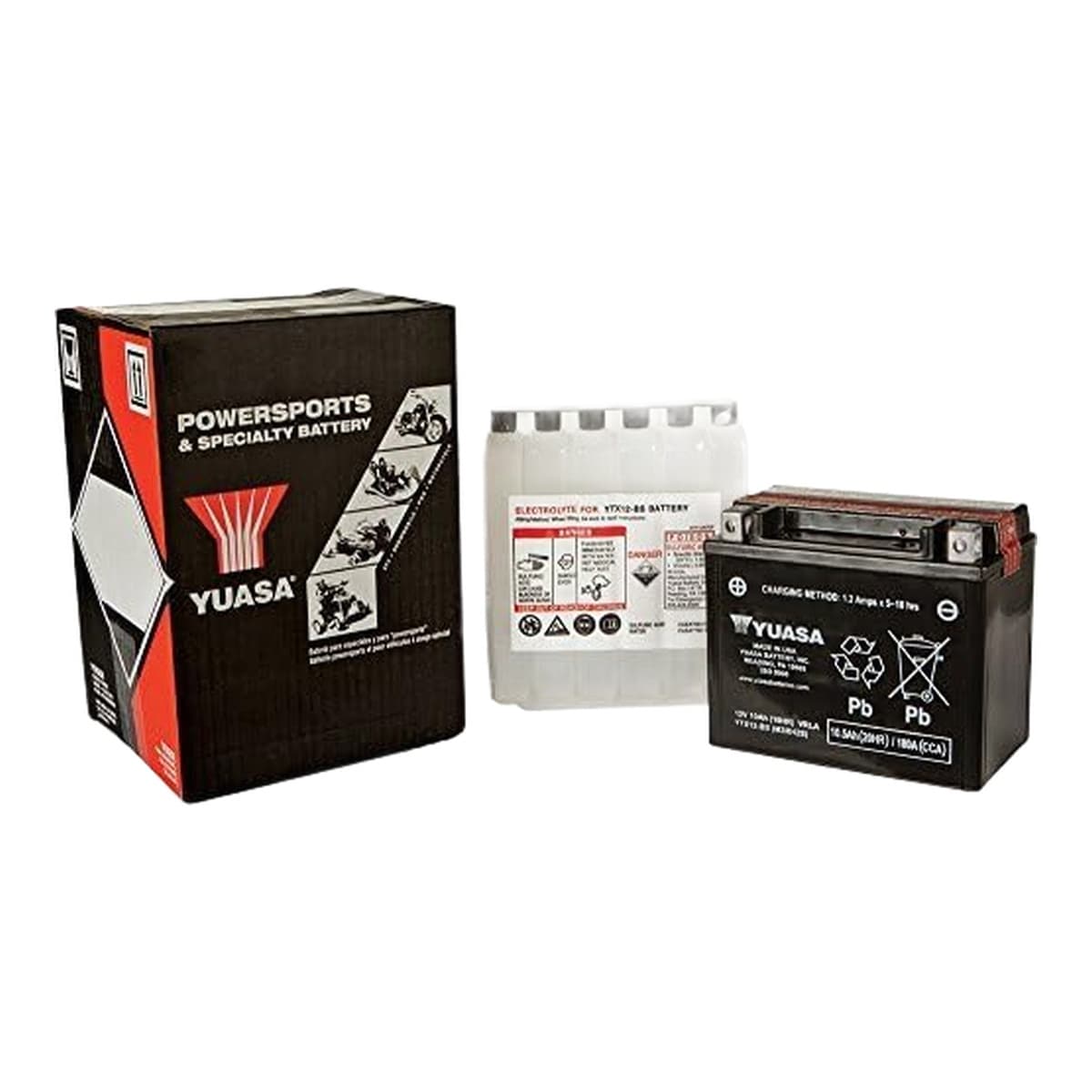 Yuasa YUAM32X5B YTX5L-BS 12V AGM Battery with Acid Pack