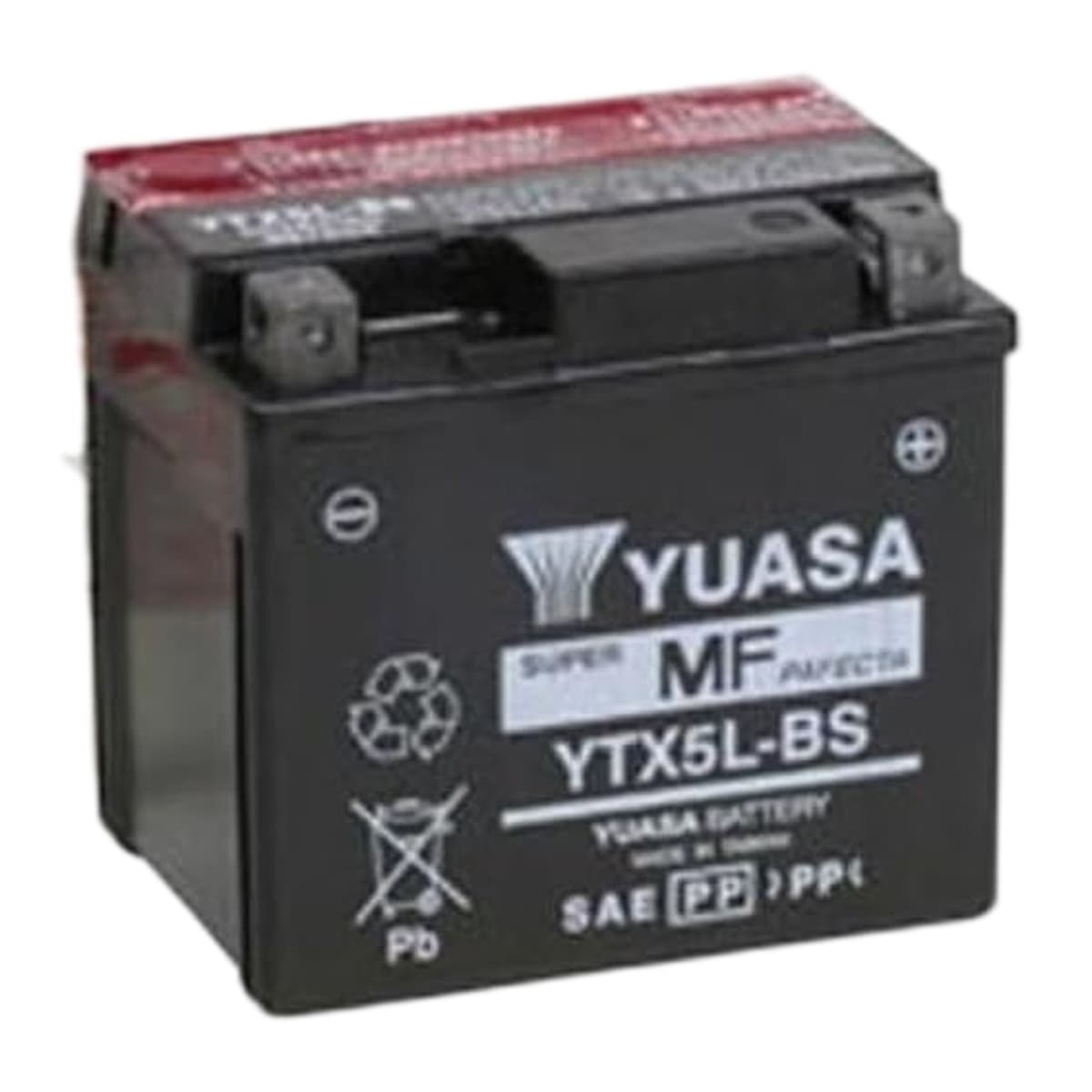 Yuasa YUAM32X5B YTX5L-BS 12V AGM Battery with Acid Pack
